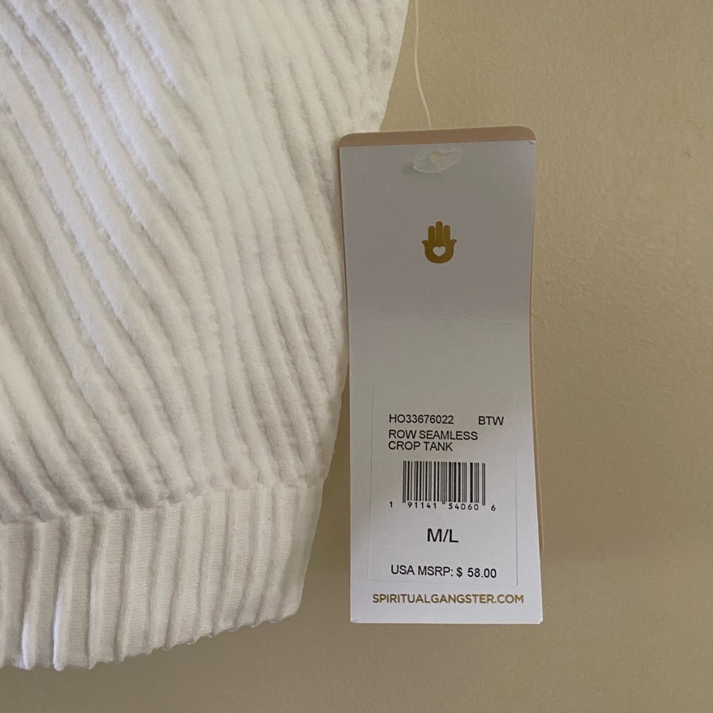 NWT Spiritual Gangster Row Seamless Crop Tank M/L - Picture 11 of 11